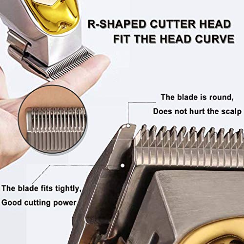 Cortapelos Profesionale Hombres, Longitud de Corte de Pelo Ajustable de 0.45- 9 mm, con Palanca Cónica y Pantalla LED