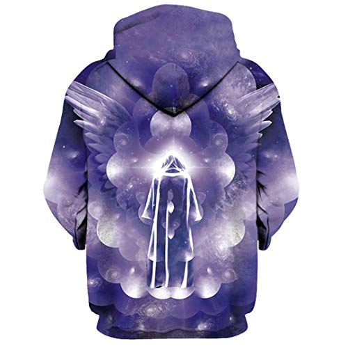 Cosas Divertidas Camisas Streewear Mode 3D Impresión Abstracta Hoody Manga Larga Parejas Sudaderas con Capucha Sudaderas con Capucha para Hombres M