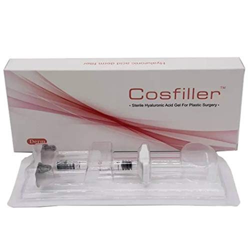 Cosfiller - Ácido hialurónico, 1 ml, 24 mg/ml, ya preparado; también adecuado para bolígrafo de ácido hialurónico -