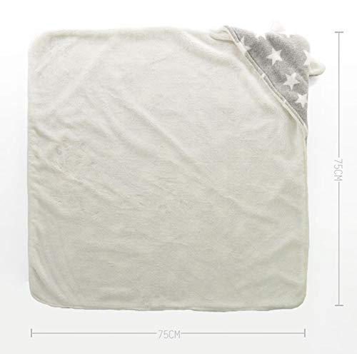 Cosy bebé bebé con capucha Swaddle manta cochecito toalla abrigo lindo estrella felpa franela baño baño abrigo invierno cálido recién nacido bebé manta de recepción para bebé niña niños 0-12M