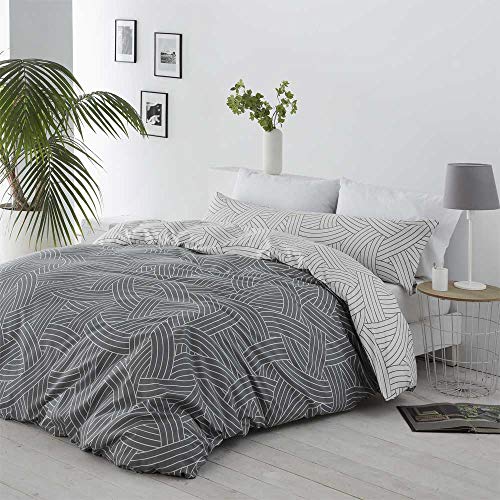 COTTON ARTEAN Funda Nordica Reversible Salinas Cama de 105 Cierre con Corchetes. HIPOALERGENICA