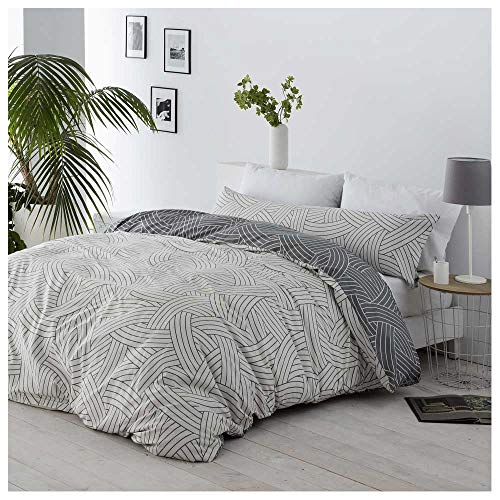 COTTON ARTEAN Funda Nordica Reversible Salinas Cama de 105 Cierre con Corchetes. HIPOALERGENICA