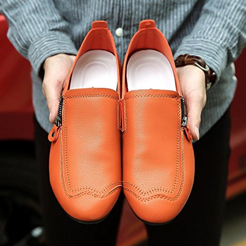 Covermason Zapatos Los zapatos hombre, tacón plano de tacón plano para hombres con punta redonda