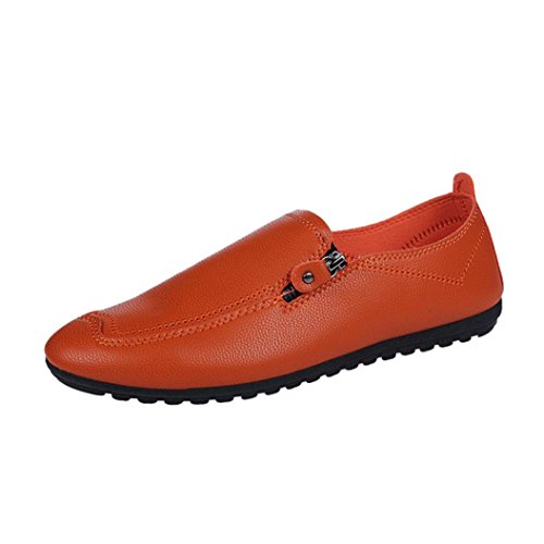Covermason Zapatos Los zapatos hombre, tacón plano de tacón plano para hombres con punta redonda