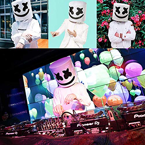 Cozywind Halloween Máscara LED para Cosplay,DJ, Fiestas, Festivales, Disfraces, Máscaras de Cabeza Completa para Adultos y niños. (Azul)