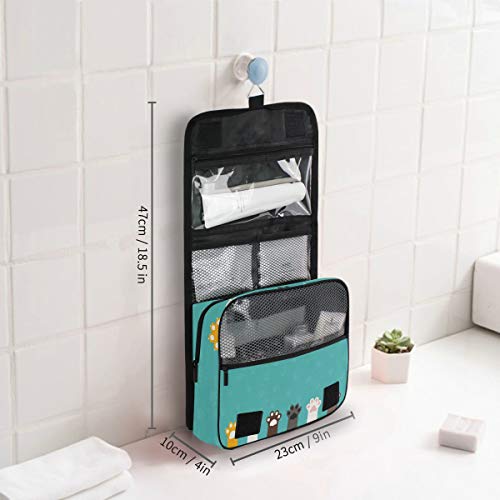 CPYang - Neceser para Colgar con diseño de Gato y Pata de Perro