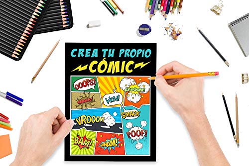 Crea tu propio cómic: 100 originales plantillas de cómics en blanco para adultos, adolescentes y niños