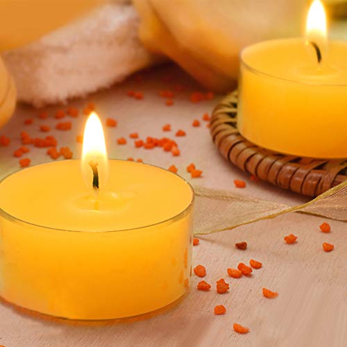 CREASHINE Velas profumate, Velas de Luces de té - Paquete de 48 Velas a Granel - Velas de té de Cera Natural de SOYA - Tiempo de grabación de más de 4 Horas