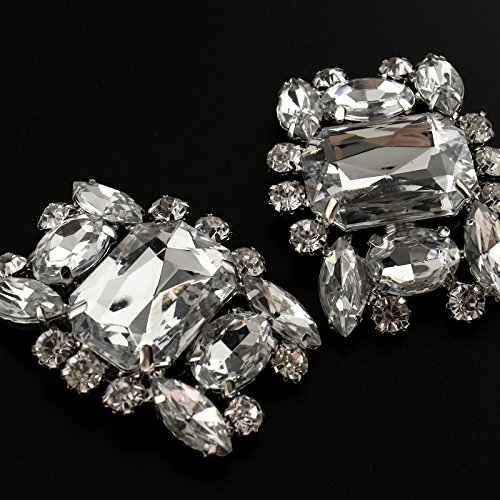 Create Idea Hebilla para Zapatos de Cristal extraíble Compatible con Zapatos de tacón Alto de Novia