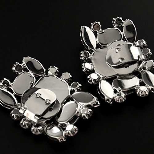 Create Idea Hebilla para Zapatos de Cristal extraíble Compatible con Zapatos de tacón Alto de Novia