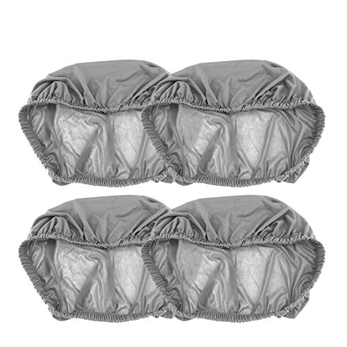 Create Idea - Pack de 4 fundas protectoras elásticas para cojín de silla, recambio suave