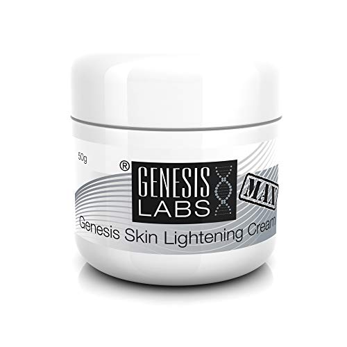 Crema Blanqueadora Aclaradora de la Piel Genesis MAX Doble Potencia Blanqueamiento Íntimo Aclarado Delicado Para la Cara Cuello Axila Codos Rodillas Pecas de Melanina 50 ml