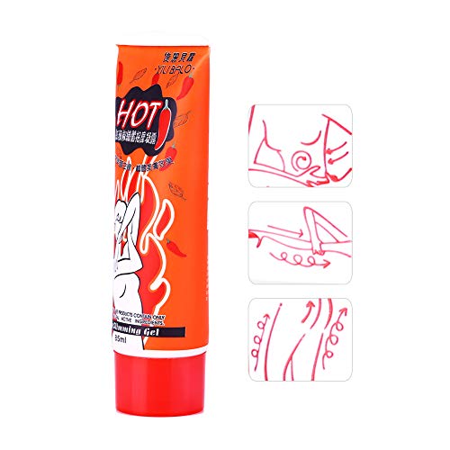 Crema corporal adelgazante, 85ml Crema de masaje adelgazante para celulitis con chile picante, Tratamiento térmico en caliente para el cuerpo Crema anticelulítica, Gel reafirmante reafirmante suave y