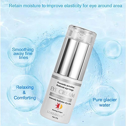 Crema de Ojos,Crema Contorno Ojos,Eye Cream,Contorno de Ojos Antiarrugas, Anti-edad Para Ojeras,Bolsas,Patas de Gallo e Hinchazón, Elimina la Hinchazón, Líneas Finas