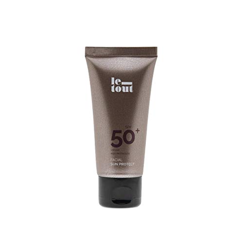 Crema Facial Protección Solar 50+ Le-Tout - Crema solar para la cara - protege de los rayos UVA y UVB a la vez que hidrata y nutre - 50 ml