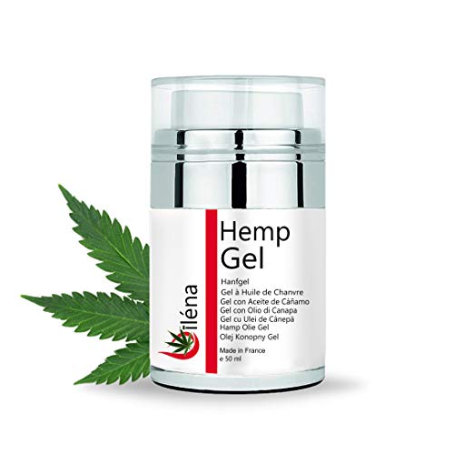 Crema Gel Calmante y Hidratante de masajes corporal, lubricante alivia dolores muscular Pomada tratamiento con aceite de cáñamo antiinflamatorio natural 50 ml