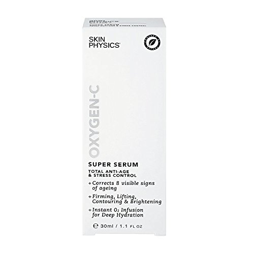 Crema hidratante antiarrugas facial. OXYGEN-C Super Serum. Anti-envejecimiento total, control de estrés. Combate las arrugas/líneas, la piel flácida, manchas oscuras, enrojecimiento. 30 ml
