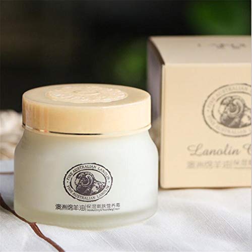 Crema Laikou Crema de Placenta de Oveja Contiene Ácido Hialuron Aloe Vera Curacao Cuidado de la Piel Crema de Aceite de Lanolina Australiana - Blanco