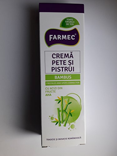 Crema para manchas, pecas y blanquo del cutis- con ácidos de frutas