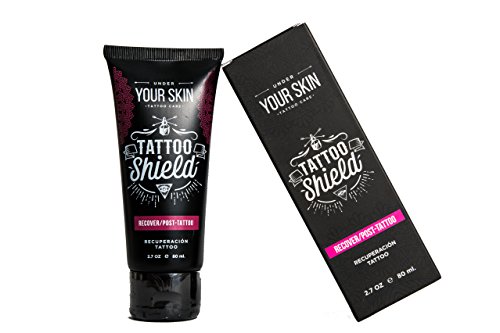 CREMA TATUAJE PREMIUM, Crema Post Tattoo especialmente diseñada para Tatuajes recién hechos, Pomada Tattoo Shield.
