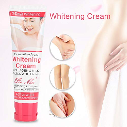 Cremas Corporales Axila Crema Blanqueadora entre las Piernas Rodillas Partes Privadas Blanqueamiento Axila Fórmula Blanqueadora