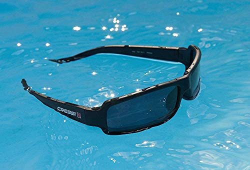 Cressi Bahia Flotantes Sunglasses Gafas De Sol Deportivo, Unisex adulto, Carbón/Azul Lentes espejados