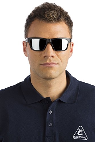 Cressi Ipanema Sunglasses Gafas de Sol, Unisex Adulto, Gris Oscuro/Lentes Azul Espejo, Talla única