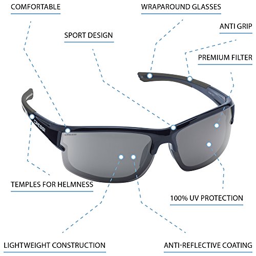 Cressi Phantom - Gafas de Sol Premium - Unisex Adulto Polarizadas Protección 100% UV