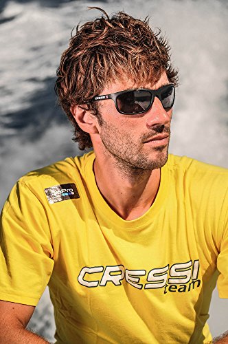 Cressi Rocker Gafas de Sol Flotantes, Adulto Hombre, Negro/Lente Gris, Talla Única