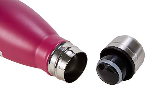 Cressi Water Bottle H20 Stainless Steel Botella Deportiva de Acero Inoxidable, Unisex Adulto, Rosa, 500 ML