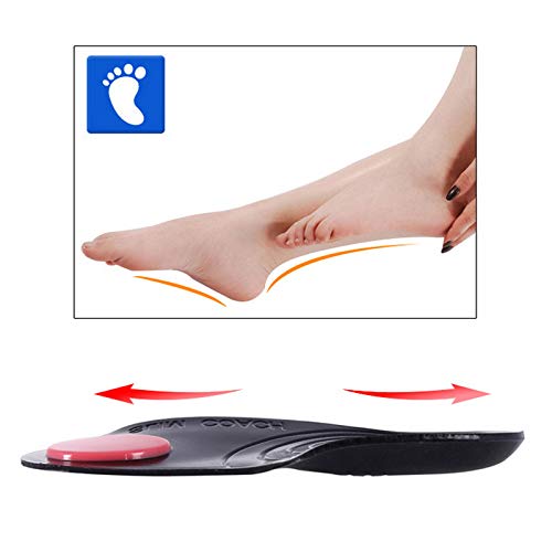 Crewell - 1 par de plantillas para mujer y hombre para corrección de Pronación, tipo X/O