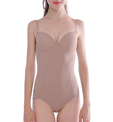 CrisKat Body Mujer Sujetador Incorporado Post Parto Adelgazantes Ligero Tirantes Ajustable Corset Cincher Bustiers Corsé Body Mujer Faja