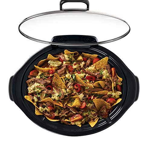 Crock-Pot CSC060X Olla de cocción lenta digital para preparar todo tipo de recetas, 3.5 litros, Mushroom/Cromado