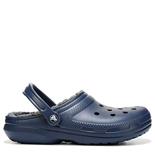 Crocs Classic Lined Clog, Zuecos Unisex Adulto, Azul (Navy/Charcoal), 38/39 EU