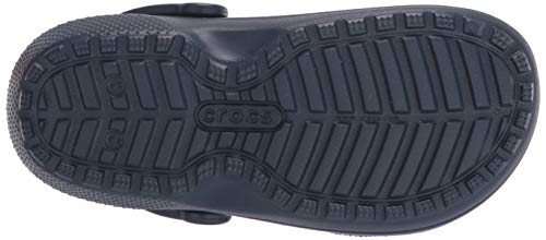 Crocs Classic Lined Clog, Zuecos Unisex Adulto, Azul (Navy/Charcoal), 38/39 EU
