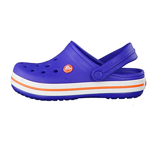 Crocs Crocband Clog K, Zuecos con Correa Trasera Unisex-Bambini, BLU (Cerulean Blue), 27/28 EU