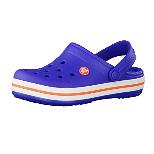 Crocs Crocband Clog K, Zuecos con Correa Trasera Unisex-Bambini, BLU (Cerulean Blue), 27/28 EU
