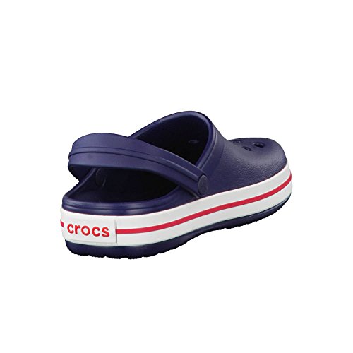 Crocs Crocband Clog K, Zuecos con Correa Unisex-Bambini, BLU (Navy/Red), 29/30 EU