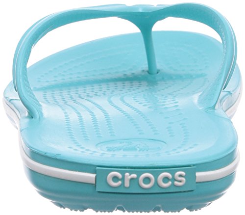 Crocs Crocband Flip, Chanclas Unisex-Adult, Blue (Pool/White), 42/43 EU