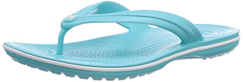 Crocs Crocband Flip, Chanclas Unisex-Adult, Blue (Pool/White), 42/43 EU