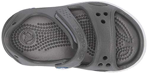 Crocs Crocband II Sandal PS K, Sandalias Unisex Niños, Gris (Slate Grey/Blue Jean), 24/25 EU