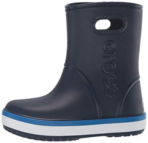 Crocs Crocband Rain Boot Kids, Botas de Agua Unisex Niños, Azul (Navy/Bright Cobalt 4kb), 30/31 EU