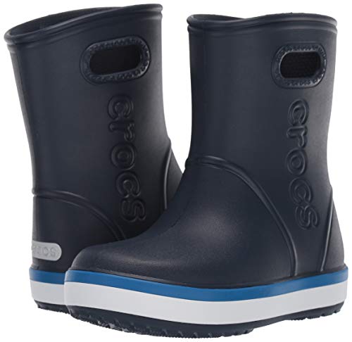 Crocs Crocband Rain Boot Kids, Botas de Agua Unisex Niños, Azul (Navy/Bright Cobalt 4kb), 34/35 EU