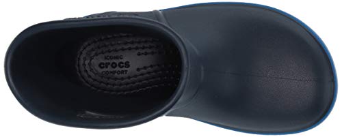 Crocs Crocband Rain Boot Kids, Botas de Agua Unisex Niños, Azul (Navy/Bright Cobalt 4kb), 34/35 EU