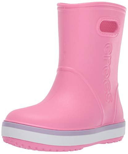 Crocs Crocband Rain Boot Kids, Botas de Agua Unisex Niños, Rosa (Pink Lemonade/Lavender 6qm), 29/30 EU