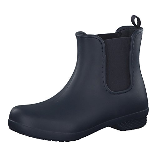 Crocs Freesail Chelsea Boot, Botas de Agua para Mujer, Azul (Navy), 39/40 EU