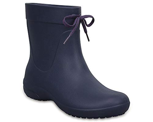 Crocs Freesail Shorty Rain Boots, Mujer Bota, Azul (Navy), 34-35 EU
