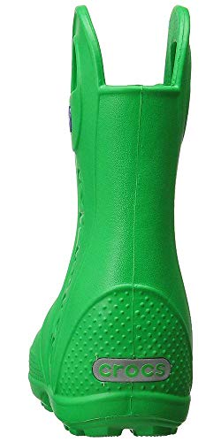 Crocs Handle It Rain Boot K, Botas de Agua Unisex Niños, Verde (Grass Green), 30/31 EU