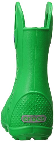 Crocs Handle It Rain Boot K, Botas de Agua Unisex Niños, Verde (Grass Green), 32/33 EU
