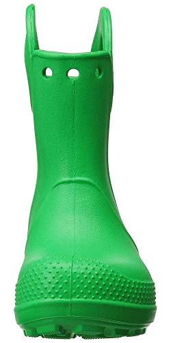 Crocs Handle It Rain Boot K, Botas de Agua Unisex Niños, Verde (Grass Green), 32/33 EU